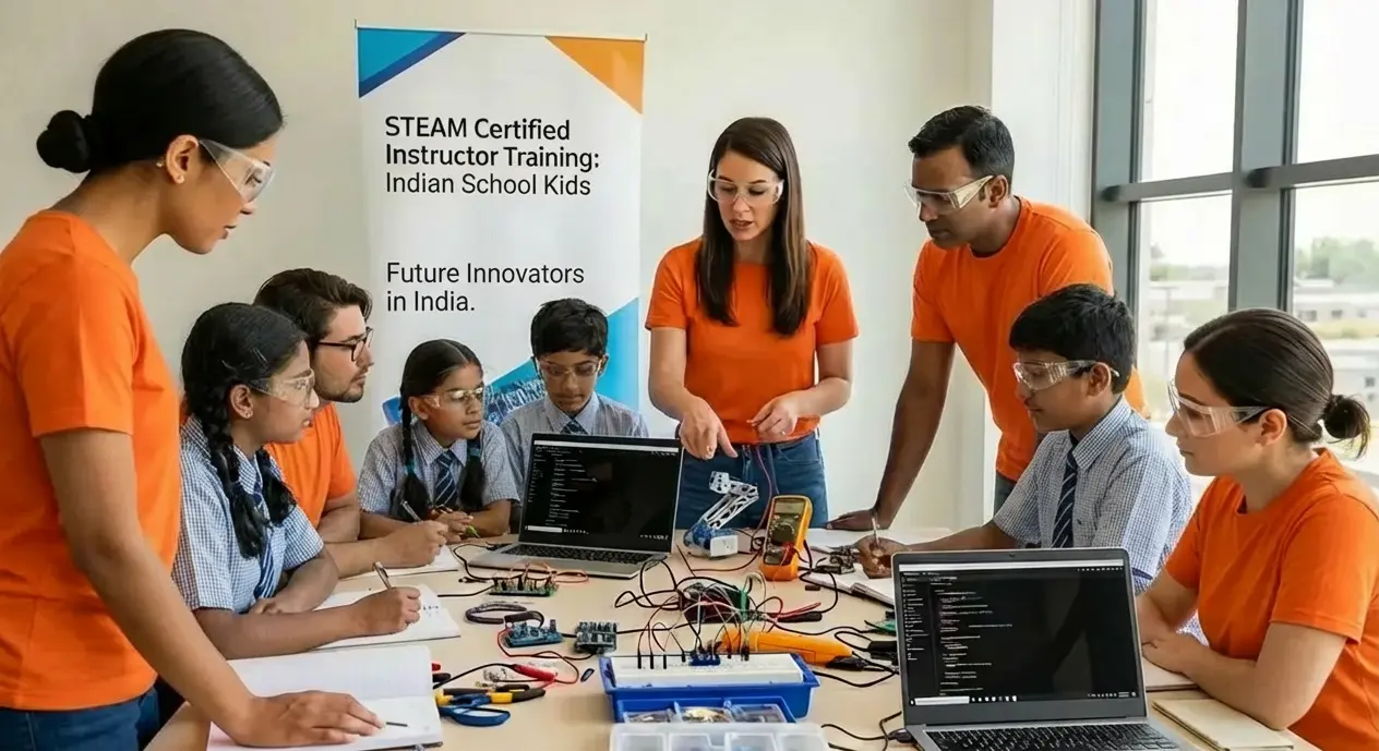 Educators and students in an AI-ready classroom